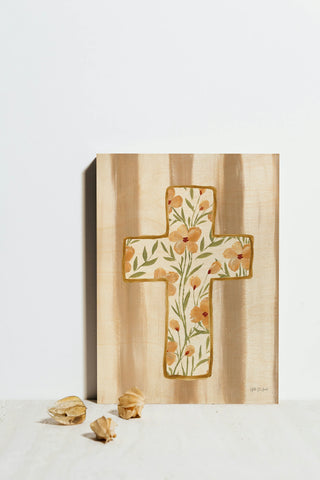 Floral Cross I Print