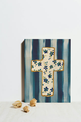 Floral Cross II Print