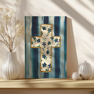 Floral Cross II Print
