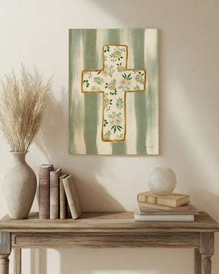 Floral Cross III Print