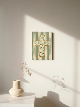 Floral Cross III Print