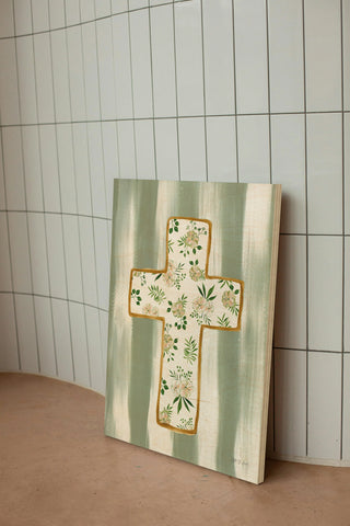 Floral Cross III Print