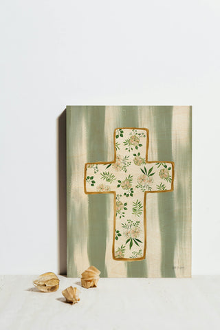 Floral Cross III Print