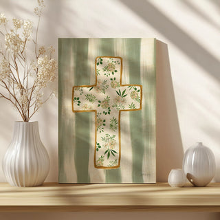 Floral Cross III Print