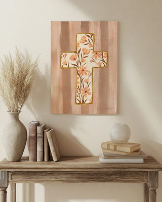 Floral Cross IV Print