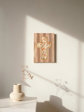 Floral Cross IV Print