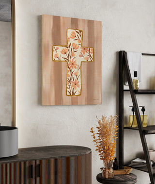 Floral Cross IV Print