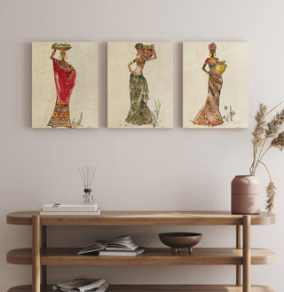 African Flair Set Of 3 Prints