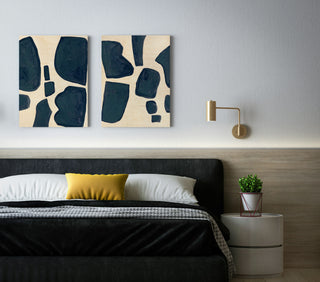 Blue Pieces Set of 2 Prints