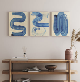 Blue Swish Set of 3 Prints