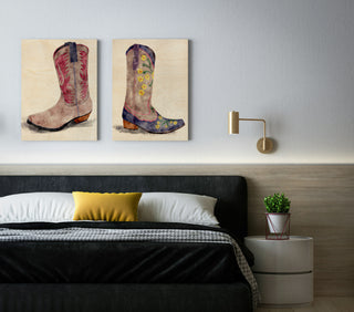 Cowgirl Boot Set of 2 Prints