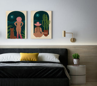 Desert Moon Prayer Set of 2 Prints