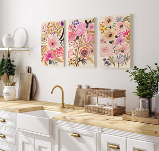 Flower Posy Set of 3 Prints