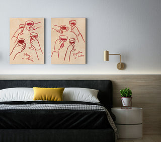 Grab a Glass Set of 2 Prints