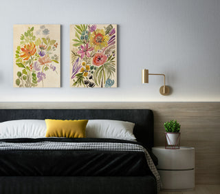 Happy Flowers Set of Two Prints