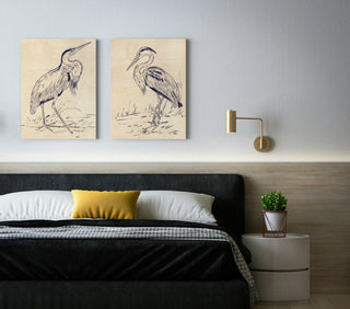 Indigo Bud Vase Set of 2 Prints