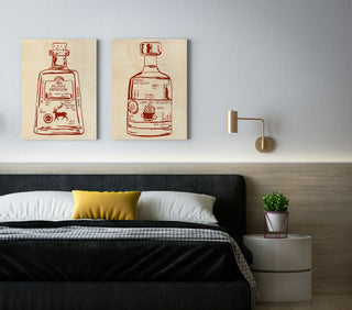 Liquor Essence Set of 2 Wall Prints
