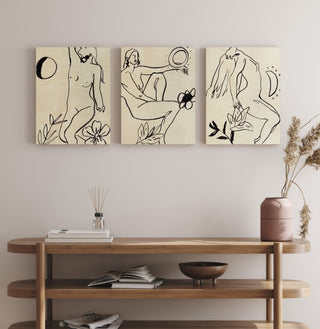 Lunar Set of 3 Prints