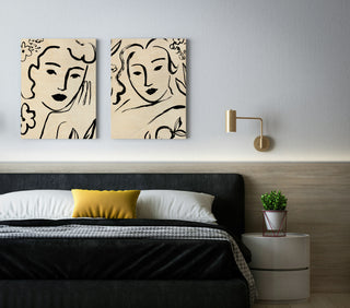 Matisse's Muse Portrait Set of 2 Prints