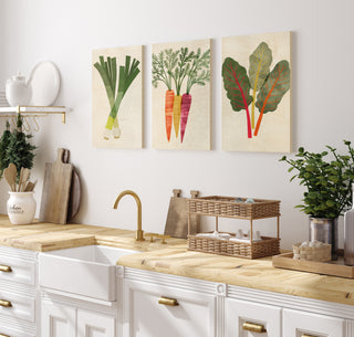 Organic Veg Set of 3 Prints