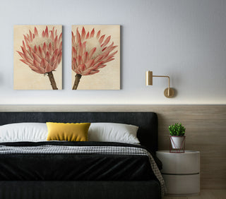 Queen Protea Set of 2 Wood Art