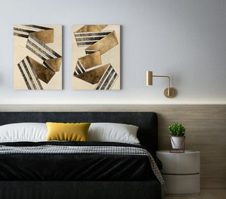 Striped Ribbon Set of 2 Prints