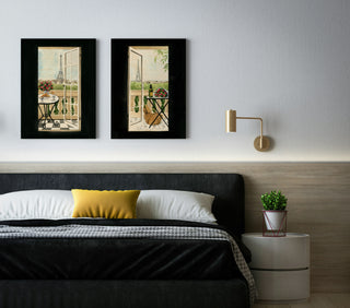 Terrace in Paris Set of 2 Prints