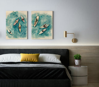 Waiting on the Wave Set of 2 Prints