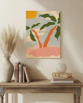 Abstract Beach Island print