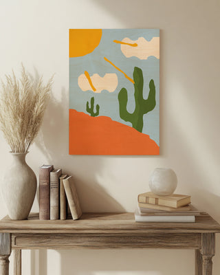 Abstract Desert Cactus print