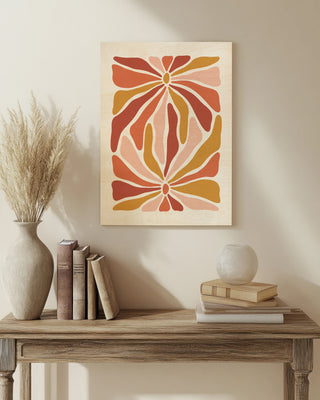 Abstract Colour Plants print