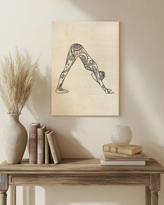 Adho Mukha Svanasana (Downward Dog) Yoga Pose print