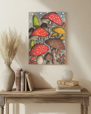 Magical Mushrooms by Cecilia Battaini print