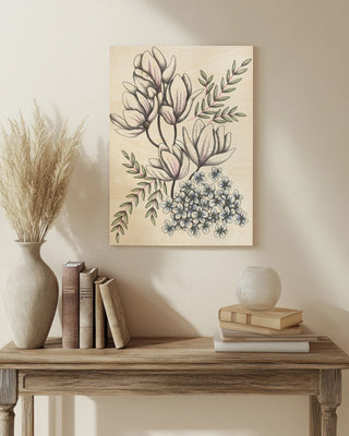 Magnolia Flowers by Cecilia Battaini print