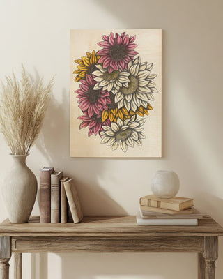 Rainbow of Sunflowers by Cecilia Battaini print