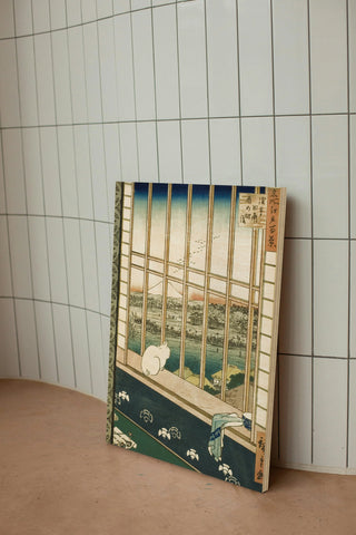 Asakusa Cat in a Window Print