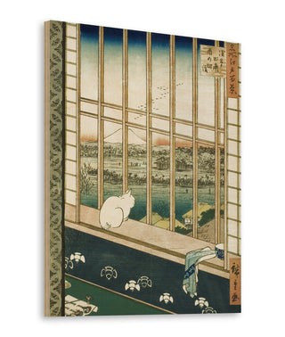 Asakusa Cat in a Window Print