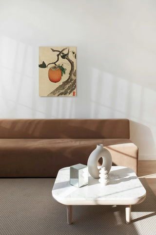 Moon, Persimmon and Grasshopper Print