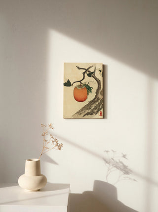 Moon, Persimmon and Grasshopper Print