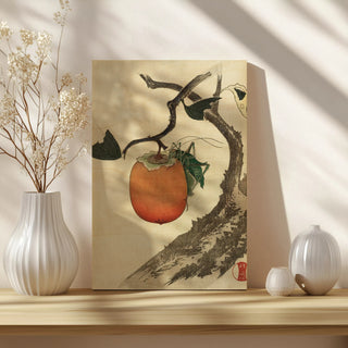 Moon, Persimmon and Grasshopper Print