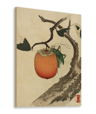 Moon, Persimmon and Grasshopper Print