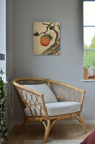 Moon, Persimmon and Grasshopper Print