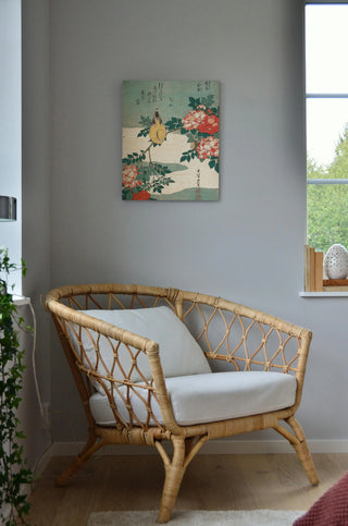 Warbler and Roses Print