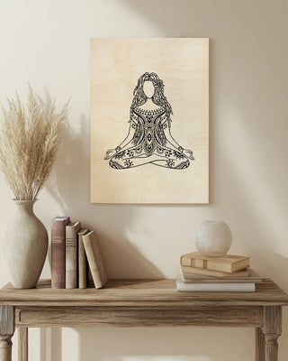 Sukhasana Yoga Pose print