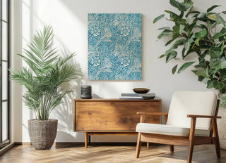 Blue Florals Print