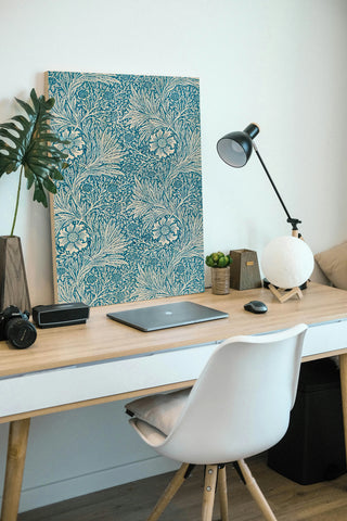 Blue Florals Print